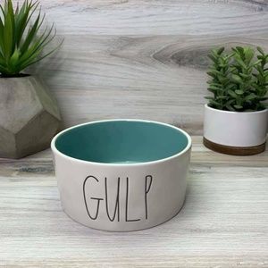 New Rae Dunn GULP Dog Cat Bowl Food Water Dish
